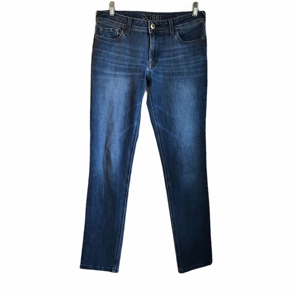 DL1961 Jeans Nicky Cigarette Skinny Mid Rise 360‎ Medium Wash Womens Size 28 - Picture 1 of 12